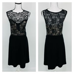 Love Squared Plus Sz Lace Textured Party Dress I46